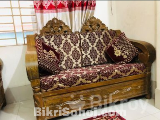 2+2+1 এর একসেট সোফা সেগুন কাঠের